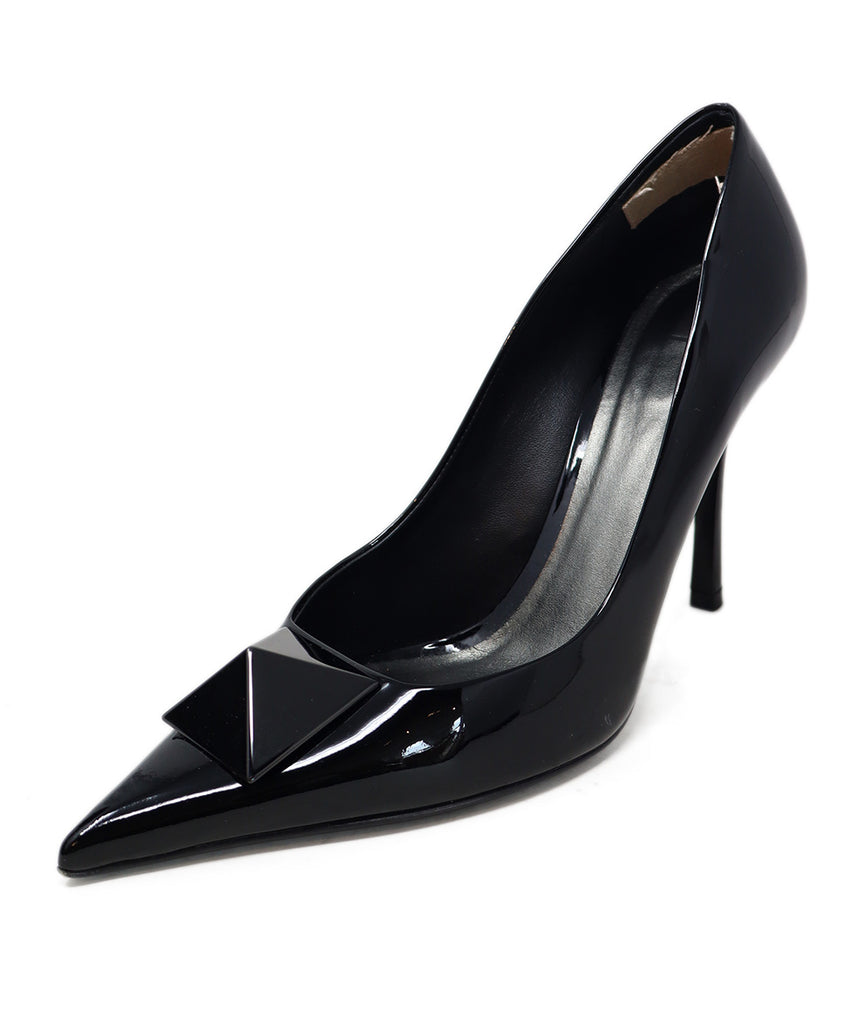 Valentino Black Patent Leather Stud Heels sz 8 - Michael's Consignment NYC