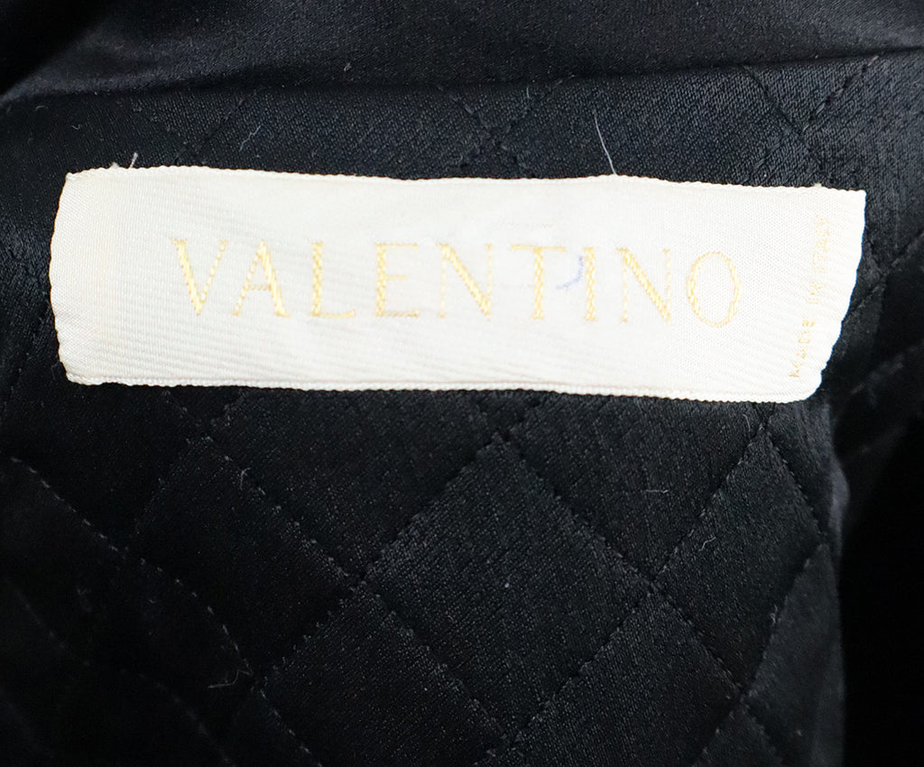 Valentino Black Satin Cropped Jacket 3