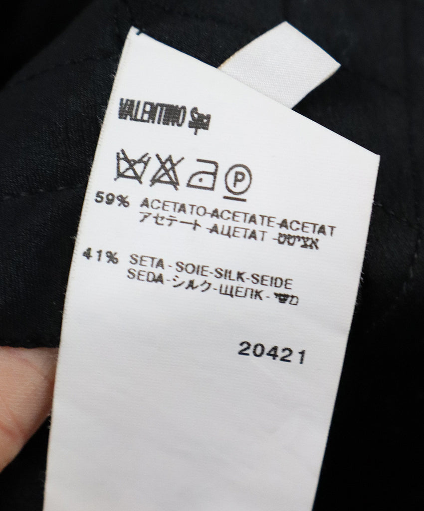 Valentino Black Satin Cropped Jacket 4