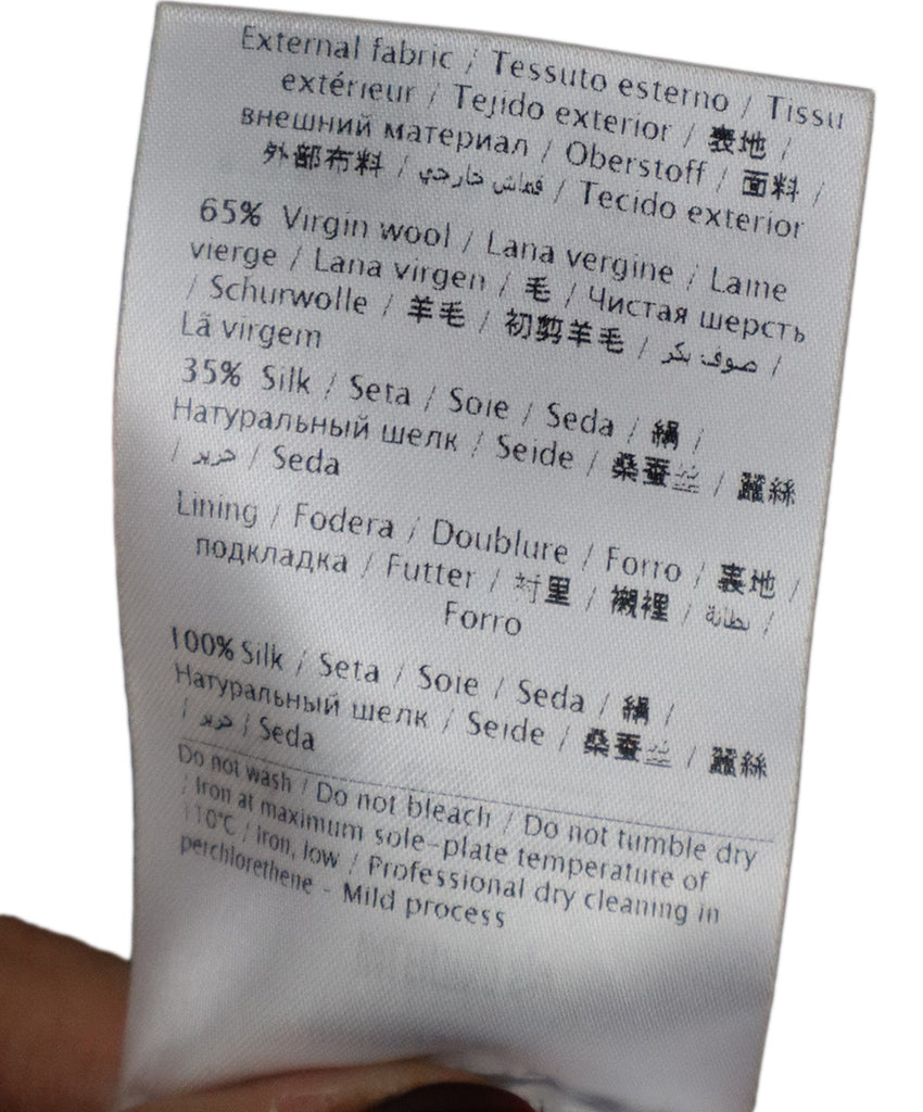 Valentino Fuchsia & Black Heart Print Wool Dress 4