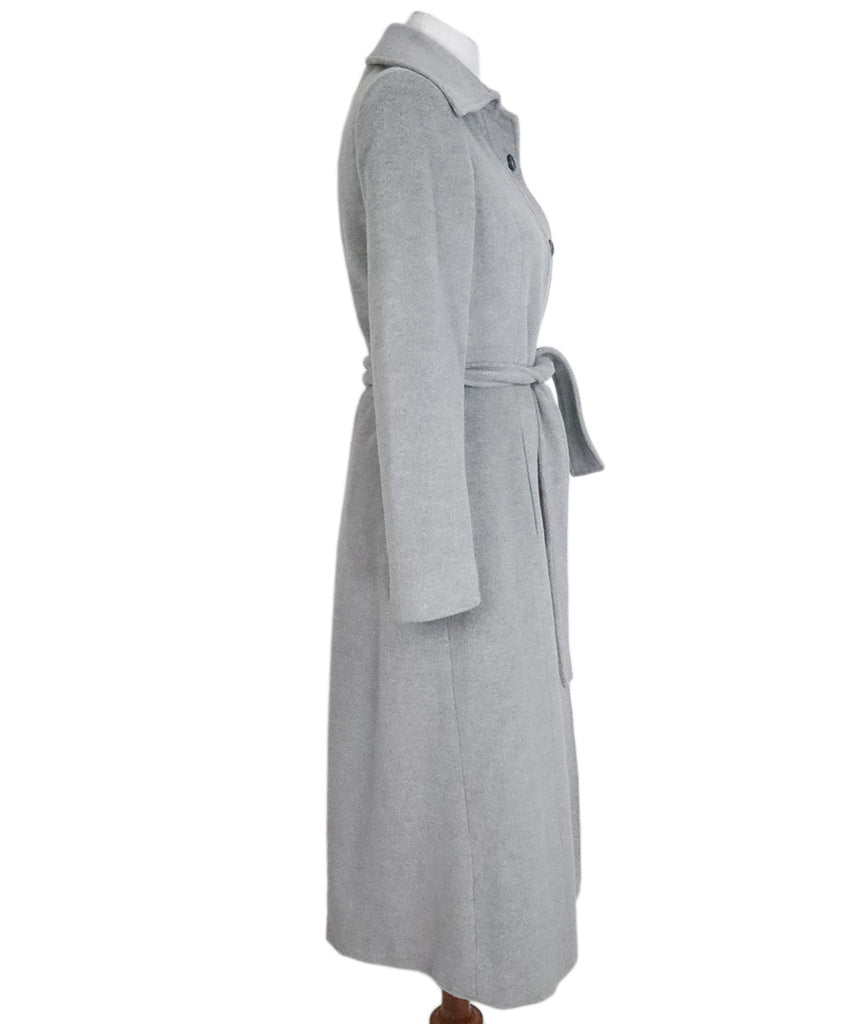 Valentino Grey Angora Wool Coat 1