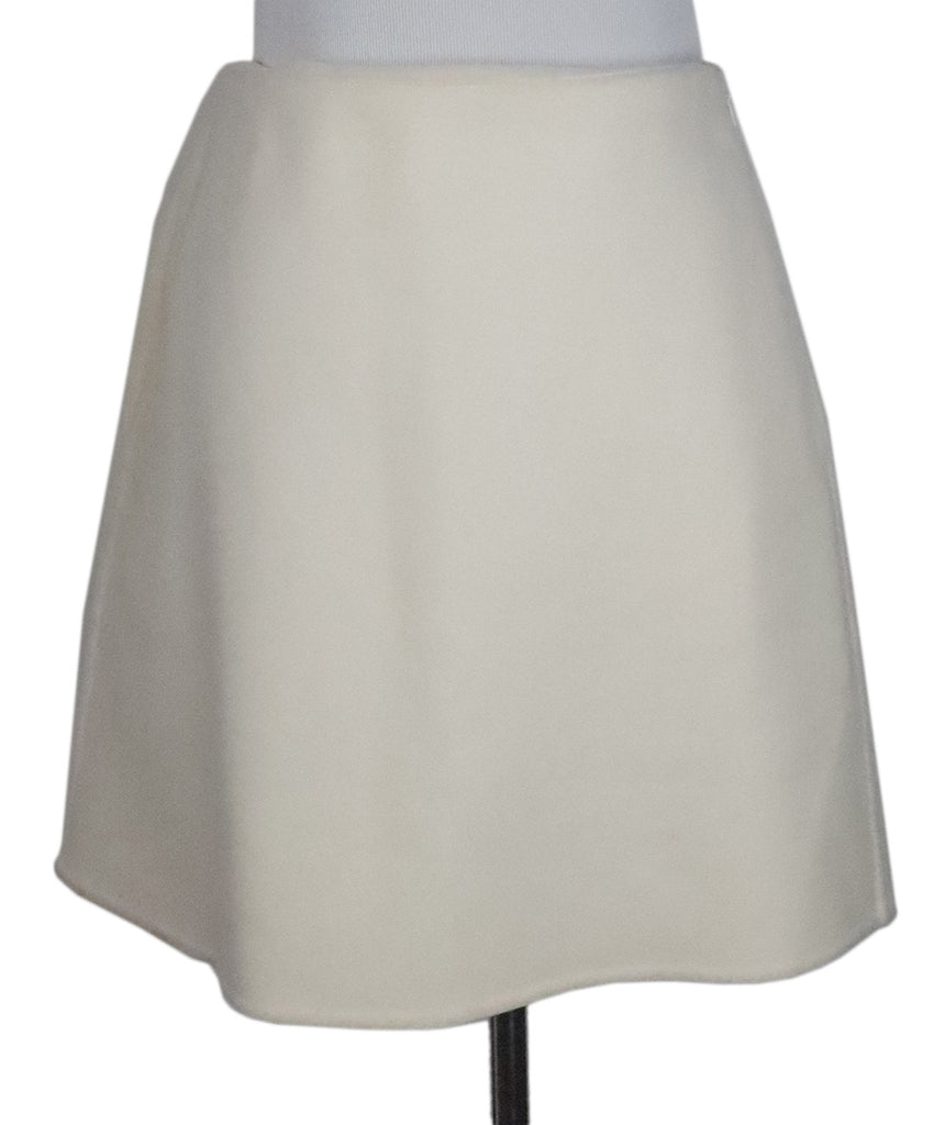 Valentino Ivory Flannel Mini Skirt 