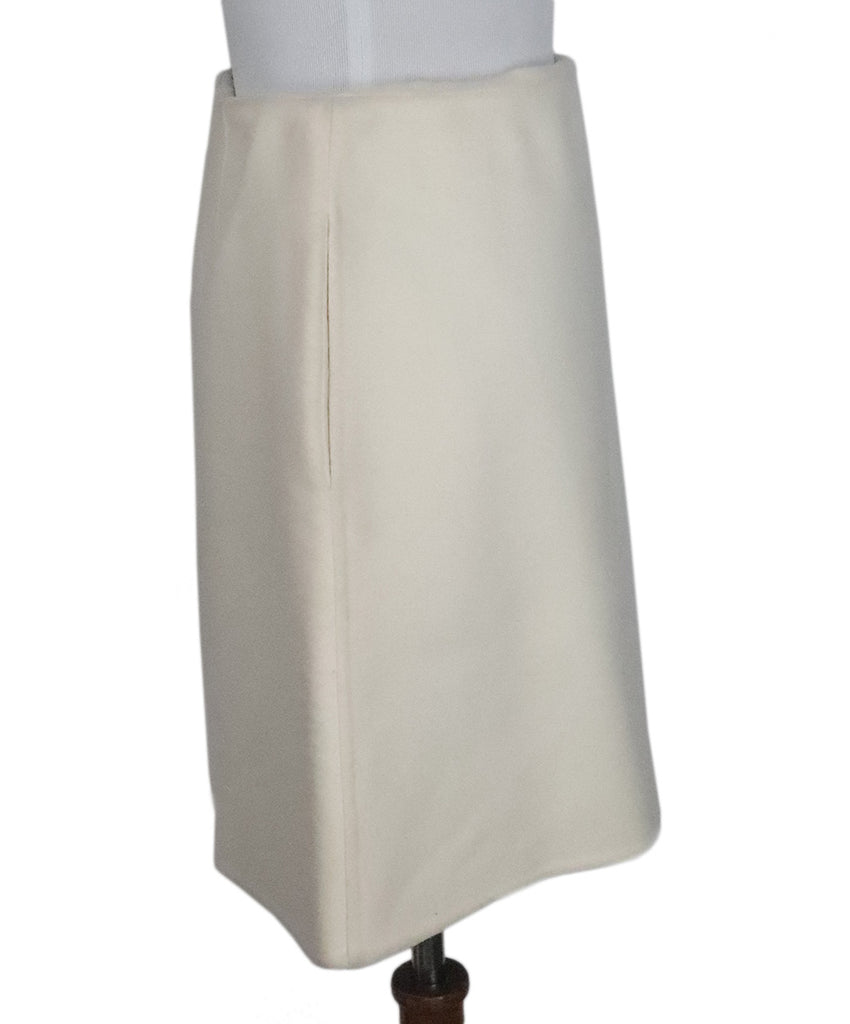 Valentino Ivory Flannel Mini Skirt 1