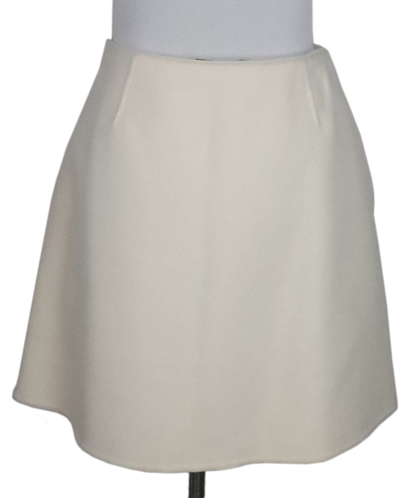 Valentino Ivory Flannel Mini Skirt 2