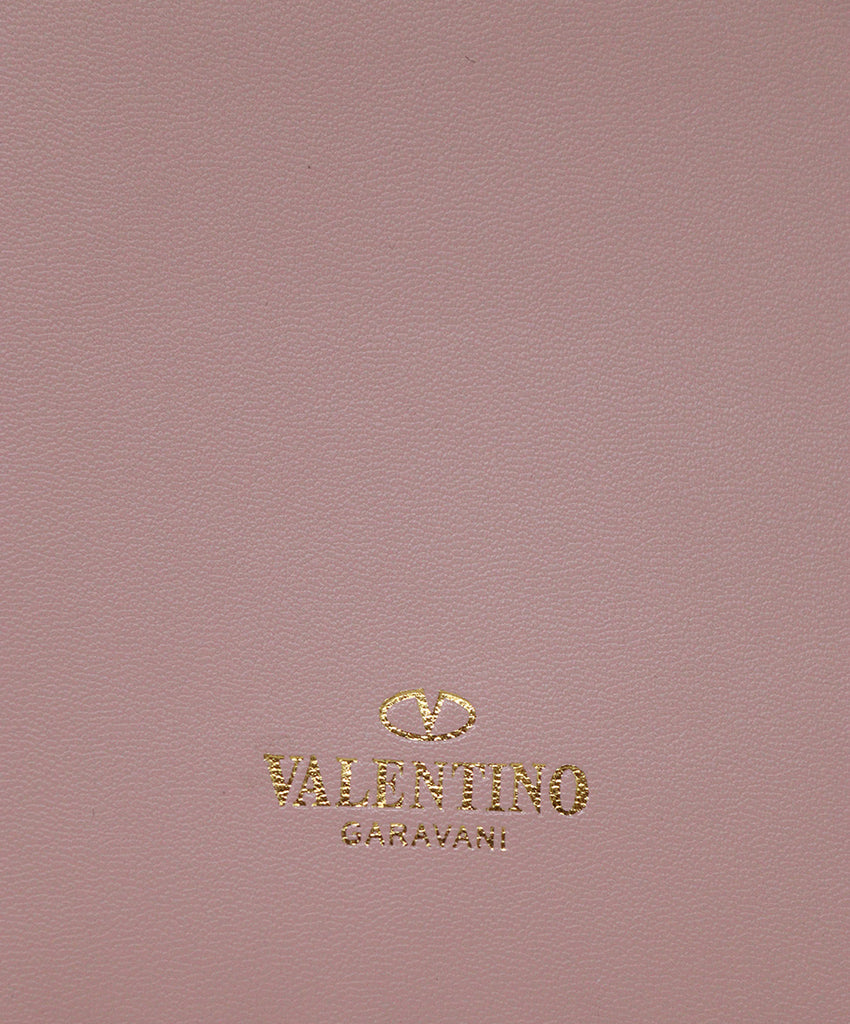 Valentino Pink Mauve Leather Studs Handbag 4