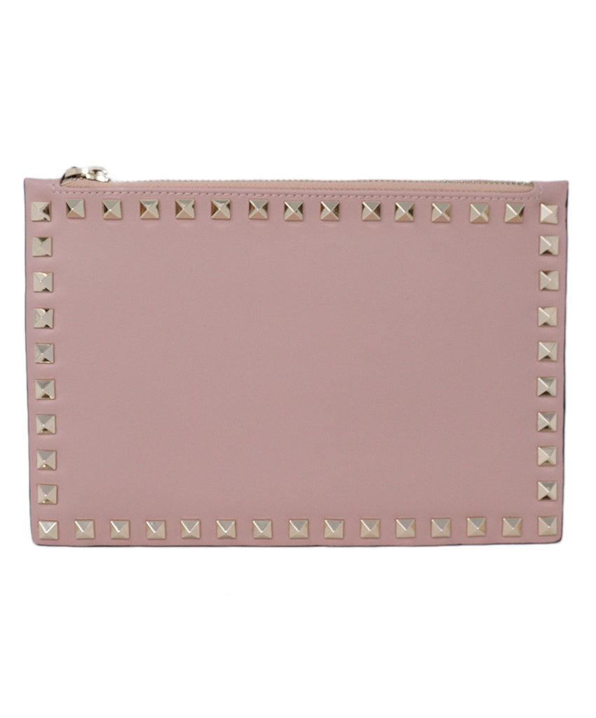 Valentino Pink Mauve Leather Studs Handbag 1