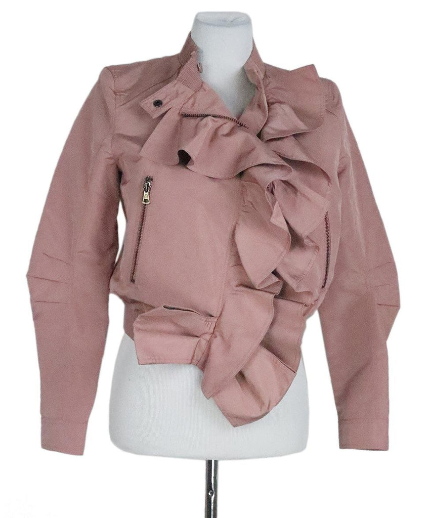 Valentino Pink Silk Jacket sz 6 - Michael's Consignment NYC