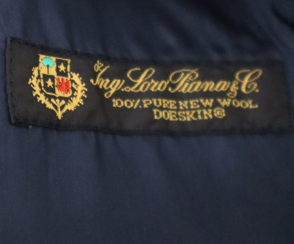 Valentino Vintage Navy Wool Coat 4