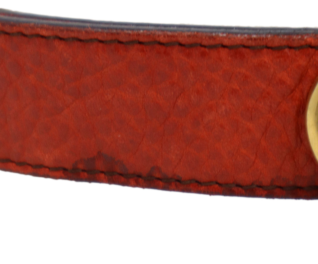 Valentino Red Leather Belt 7