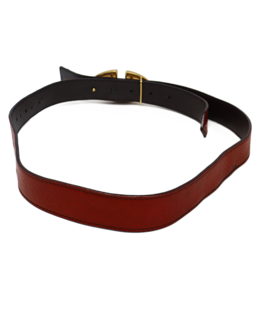 Valentino Red Leather Belt 1