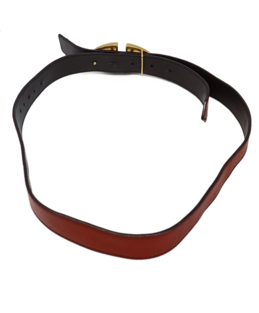 Valentino Red Leather Belt 2