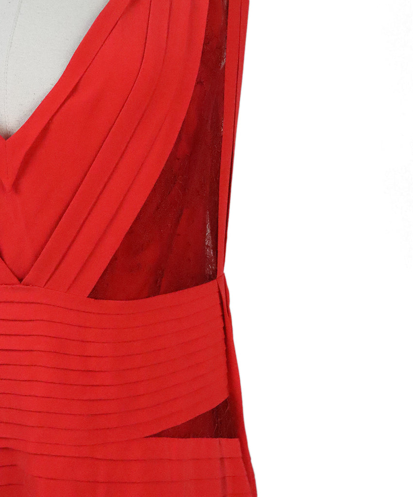 Valentino Red Silk & Lace Dress 5