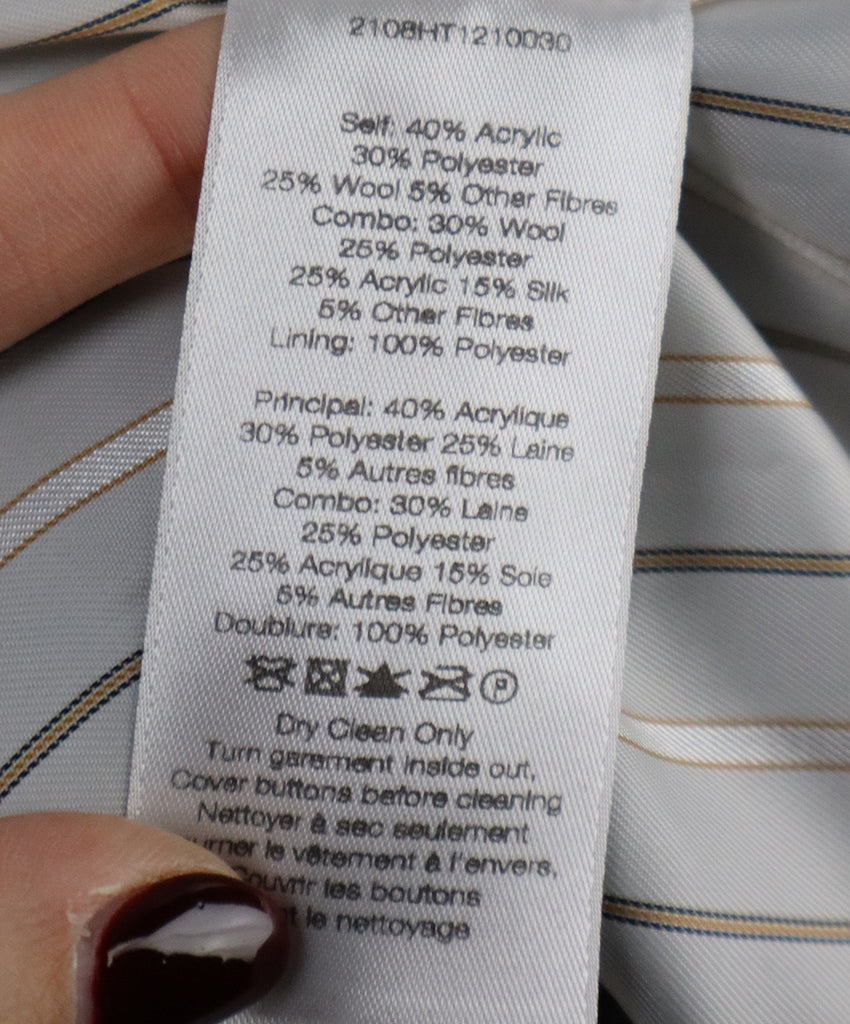 Veronica Beard Brown Burgundy & Green Houndstooth Blazer 4