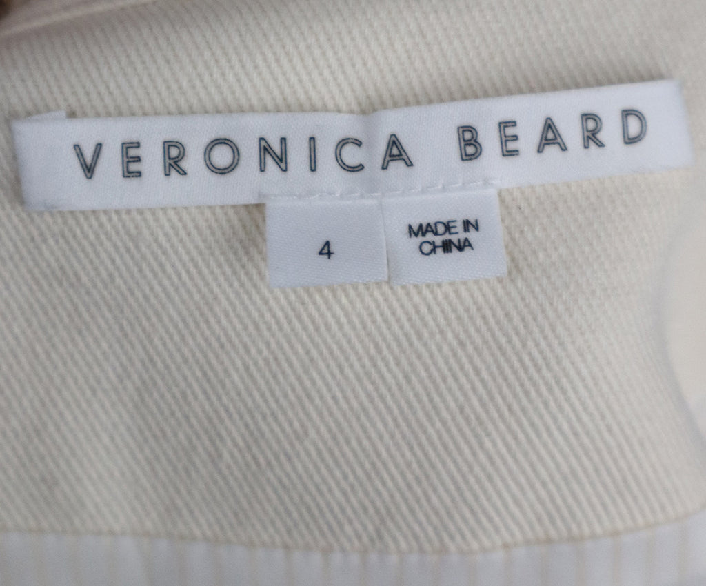 Veronica Beard Ivory Green & Blue Denim Jacket 3