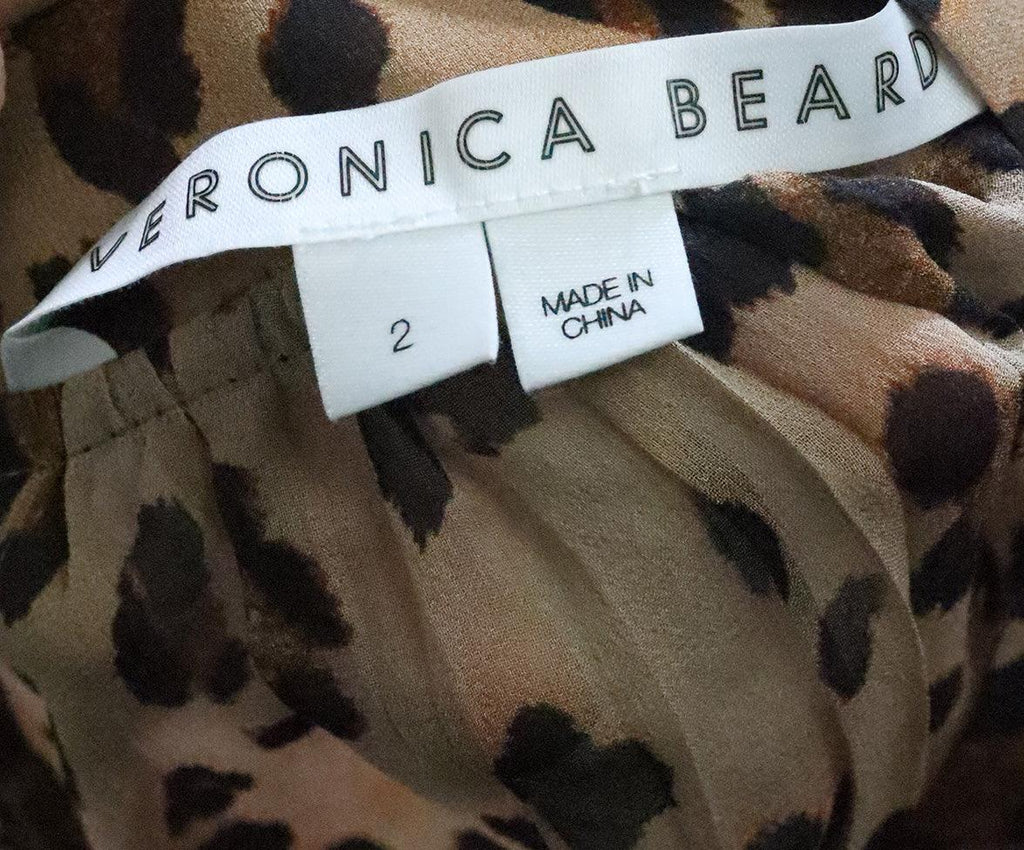 Veronica Beard Leopard Print Silk Blouse sz 2 - Michael's Consignment NYC