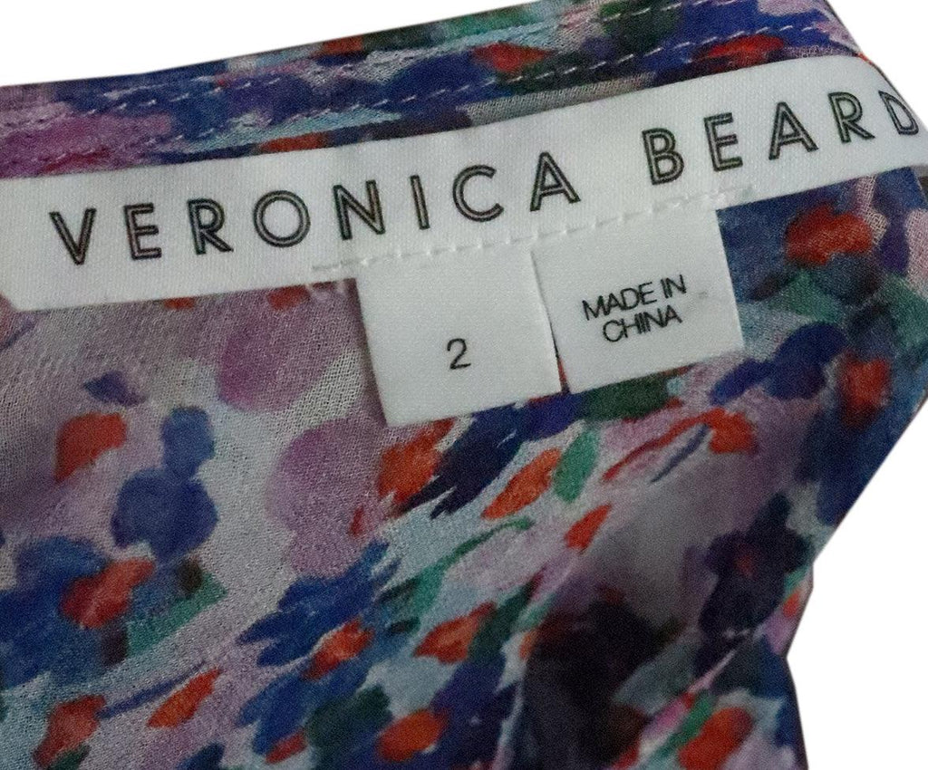 Veronica Beard Floral Print Silk Dress sz 2 - Michael's Consignment NYC