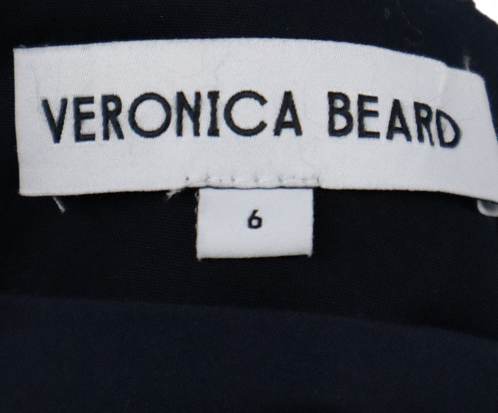 Veronica Beard Navy & Beige Tweed Skirt 3