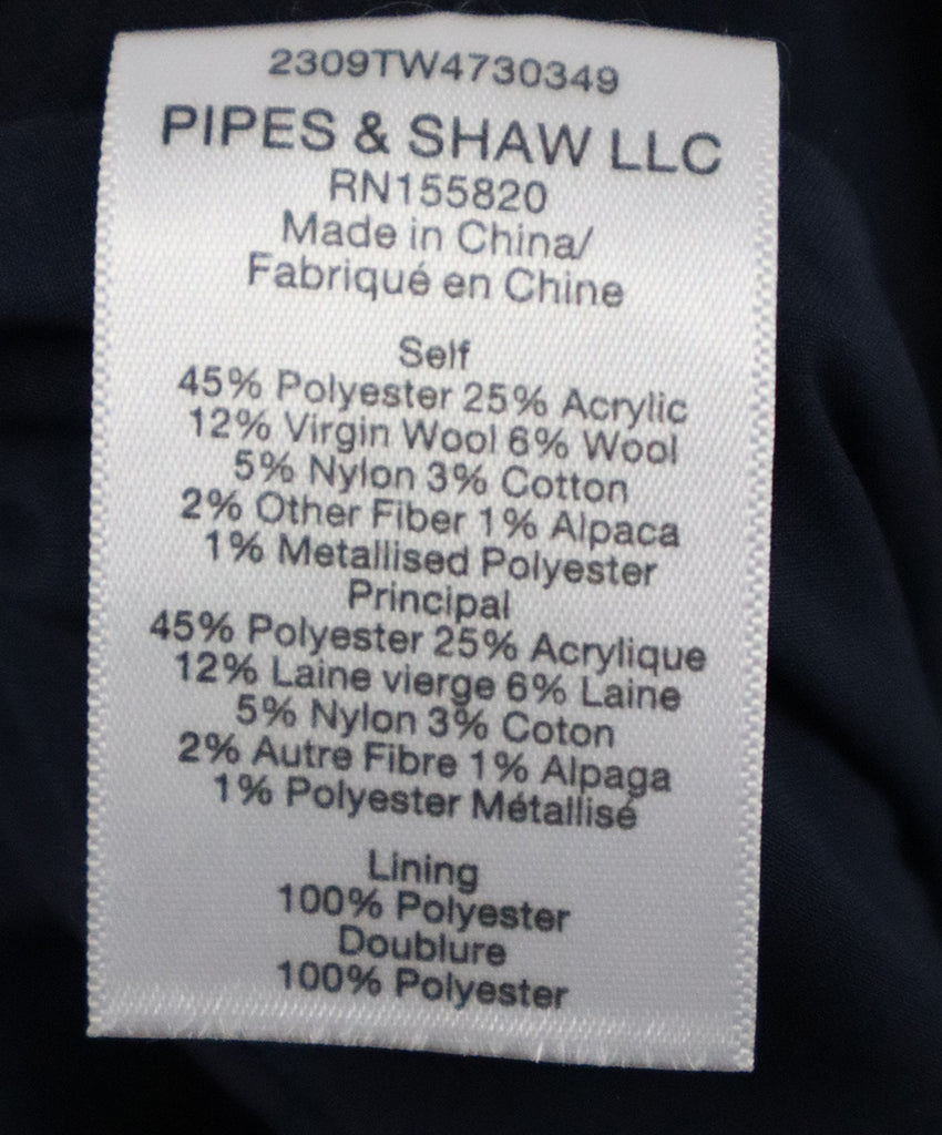 Veronica Beard Navy & Beige Tweed Skirt 4