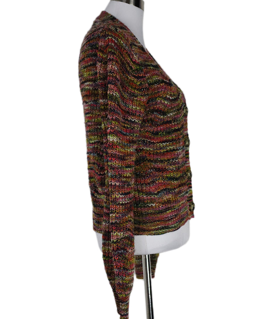 Veronica Beard Multicolor Knit Wool Cardigan 1