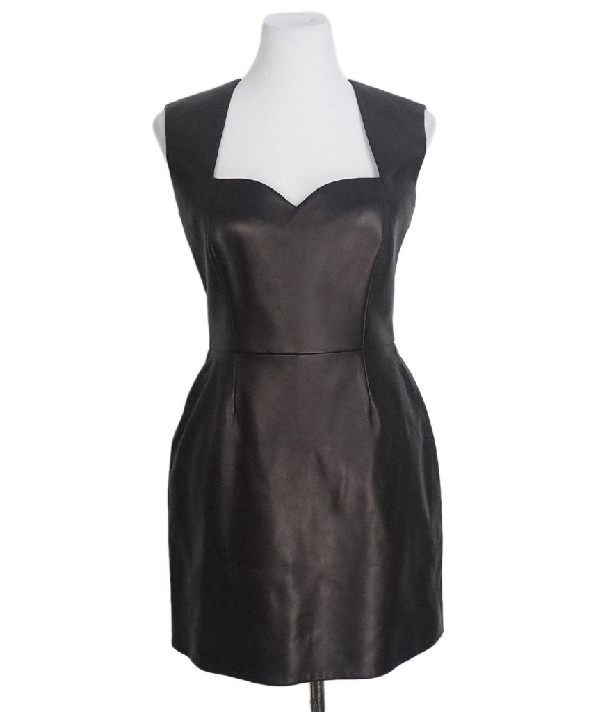 Versace Black Leather Dress 