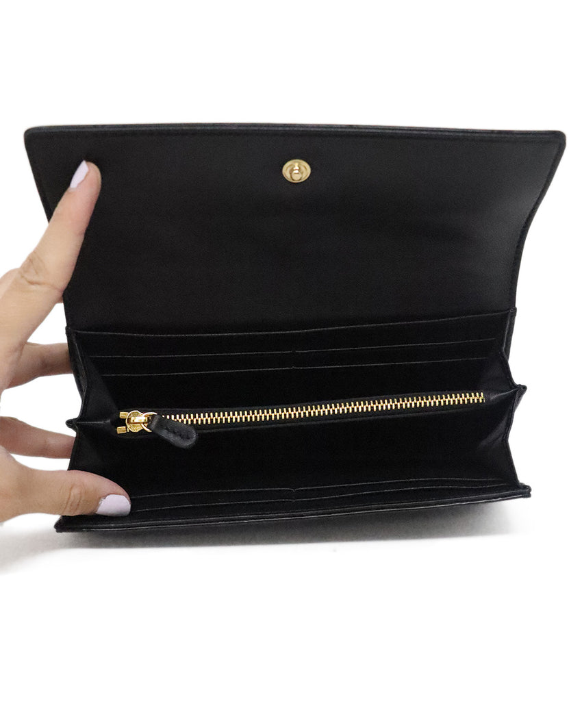 Versace Black Patent Leather Wallet 6