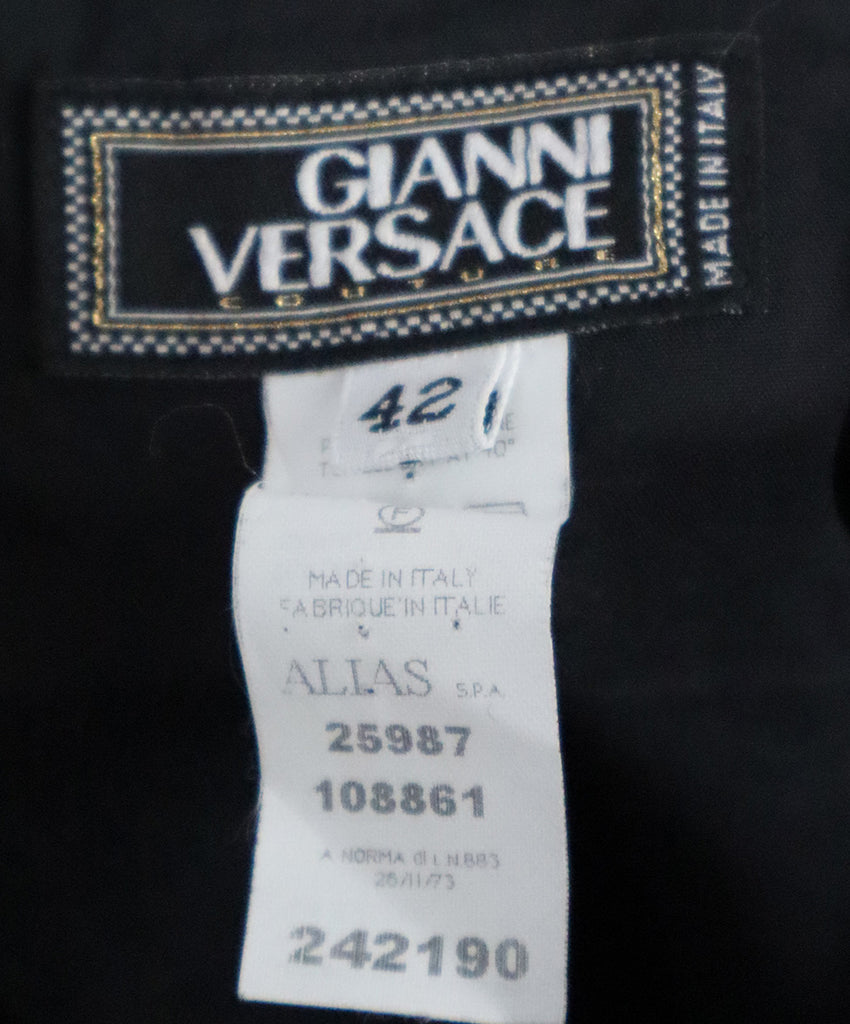 Versace Black Wool Dress 3