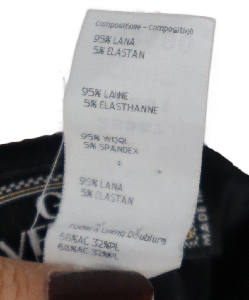 Versace Black Wool Dress 4