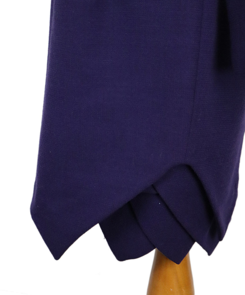 Versace Vintage Purple Wool Dress 5