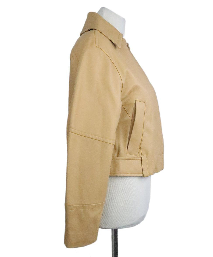 Vince Beige Lambskin Leather Jacket sz 2 - Michael's Consignment NYC