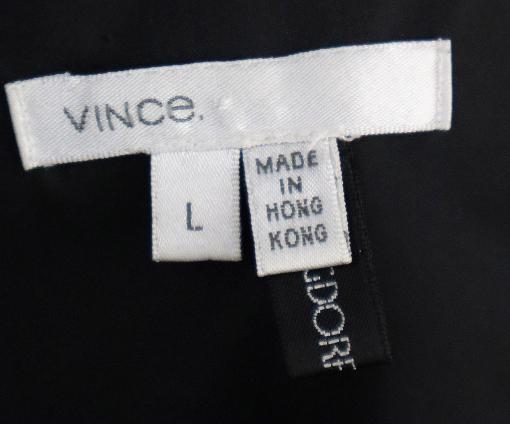 Vince Black Nylon & Fur Collar Jacket 3