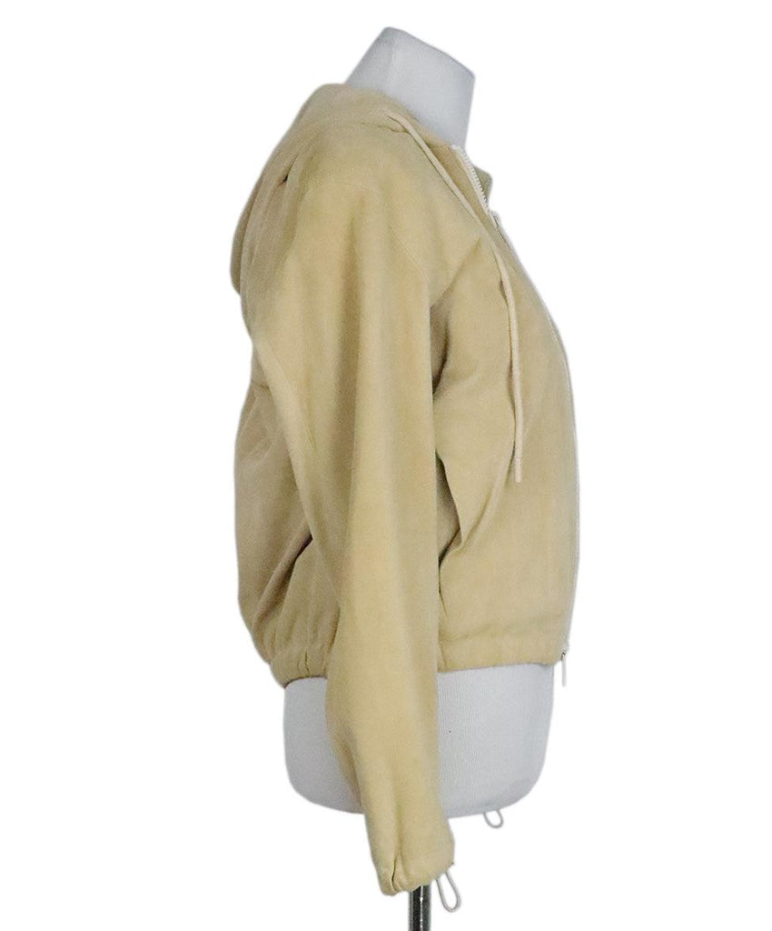 Vince Tan Suede Zip Up Hoodie sz 4 - Michael's Consignment NYC