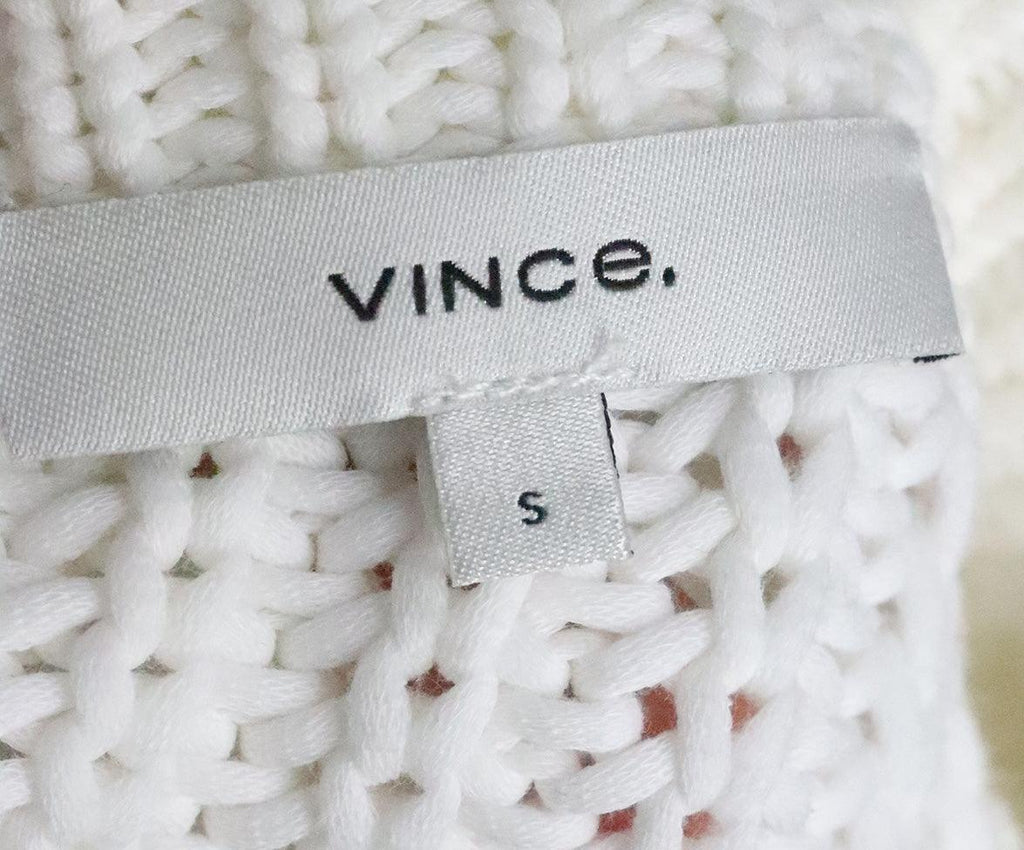 Vince White Cotton Sweater sz 2 - Michael's Consignment NYC