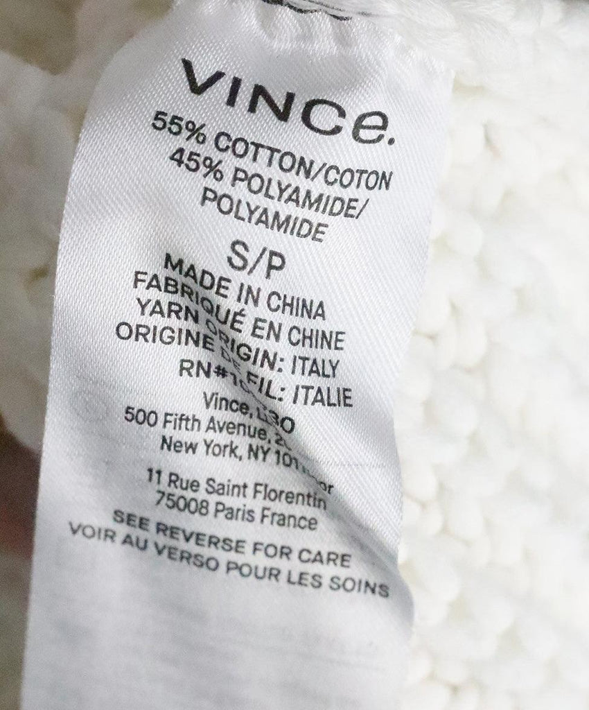 Vince White Cotton Sweater sz 2 - Michael's Consignment NYC