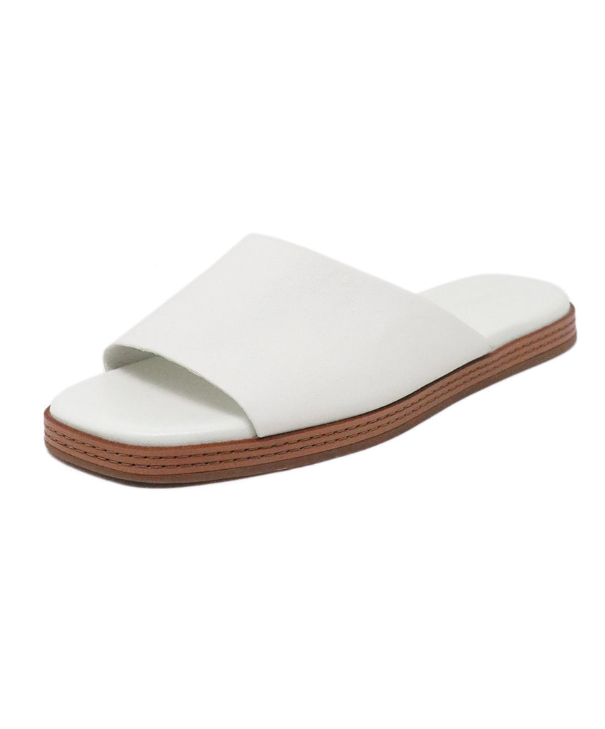Vince White Leather Sandals 