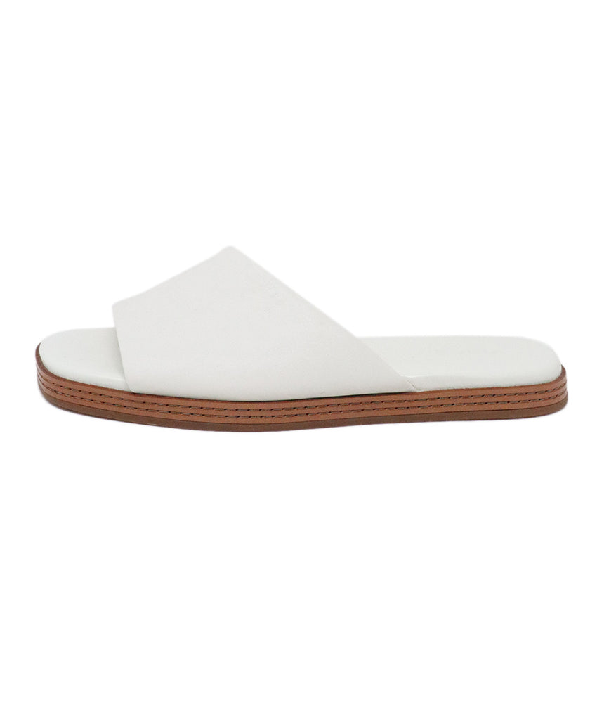 Vince White Leather Sandals 1