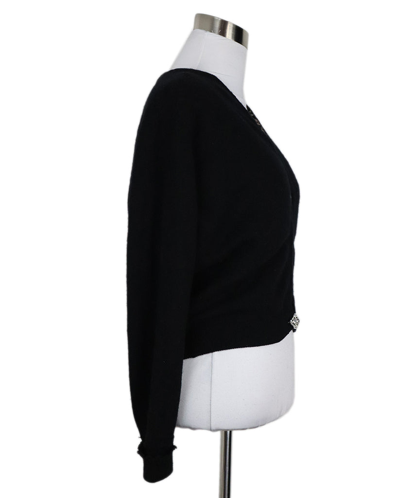 Vintage Black Cashmere Cardigan 1