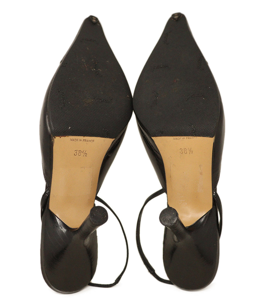 Chanel Black Patent Leather Heels 4