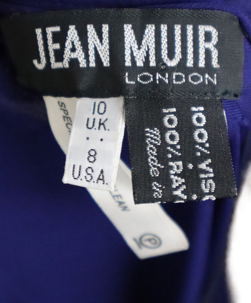 Vintage Royal Blue Gathered Dress 3