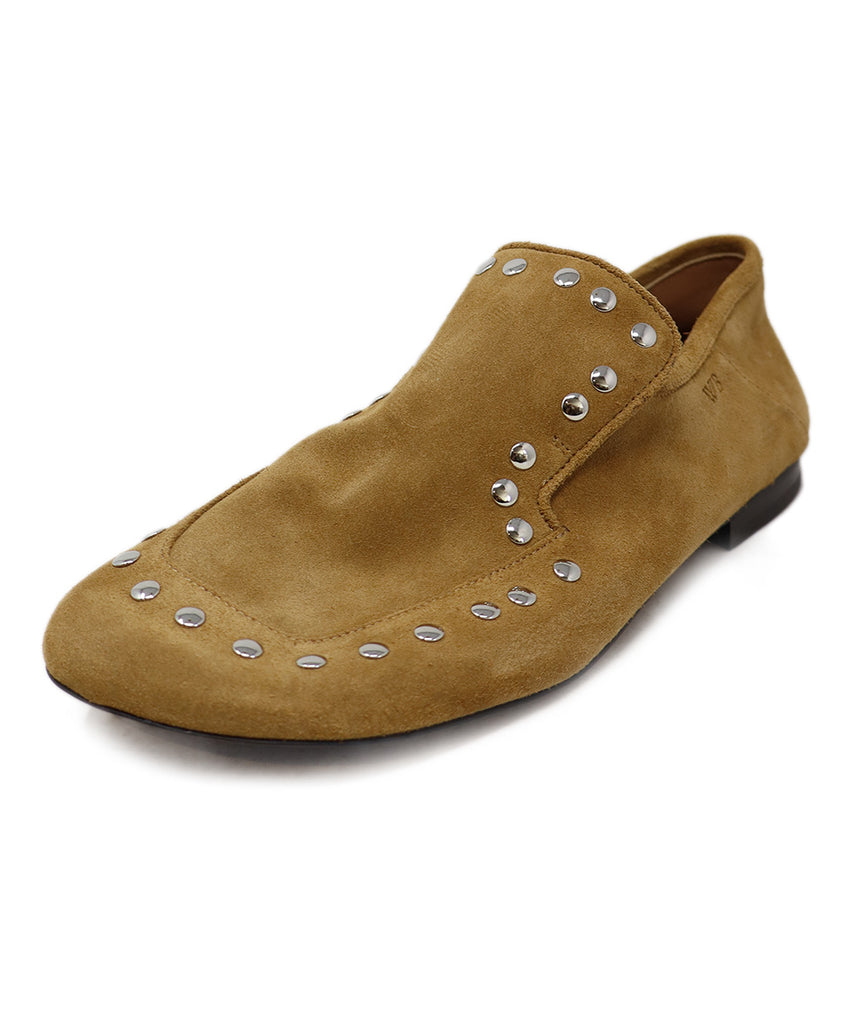 Wales Bonner Tan Suede Grommet Loafers 