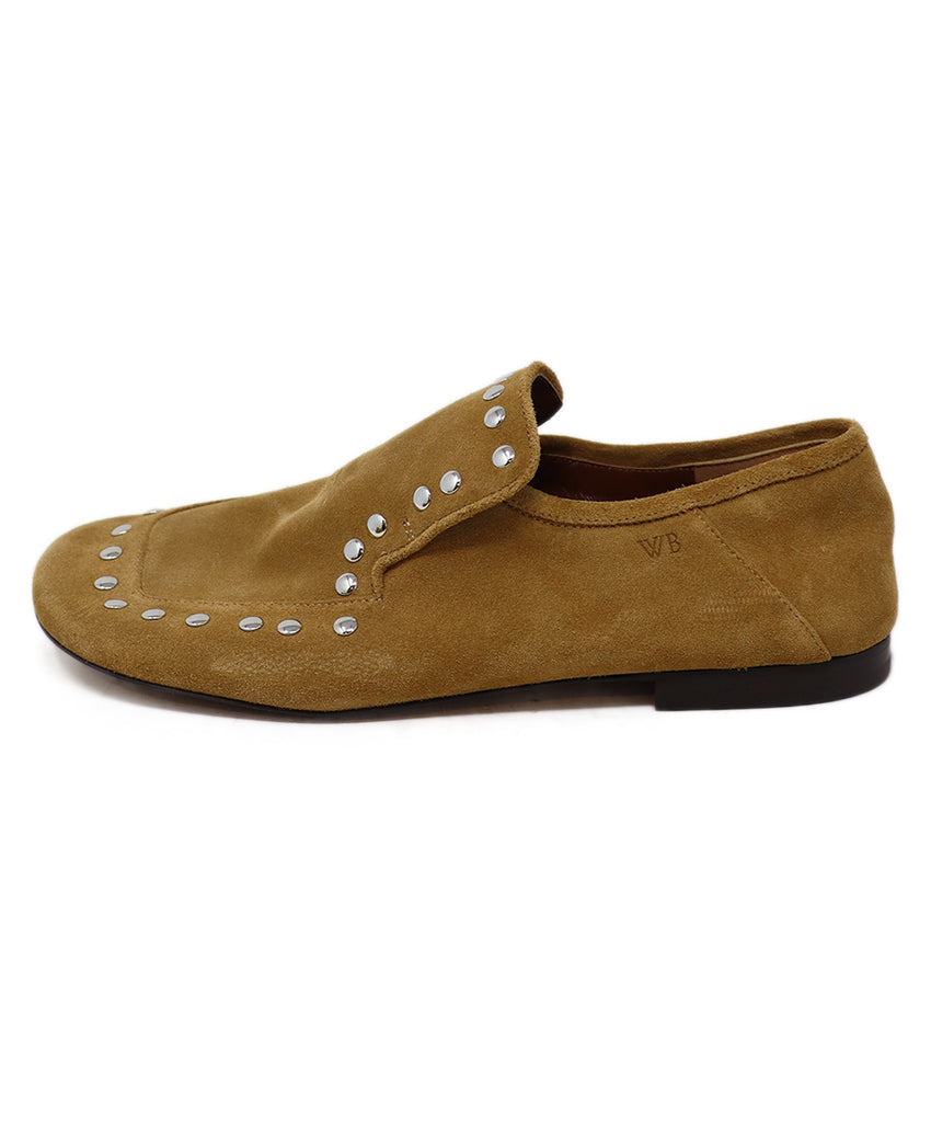 Wales Bonner Tan Suede Grommet Loafers 1