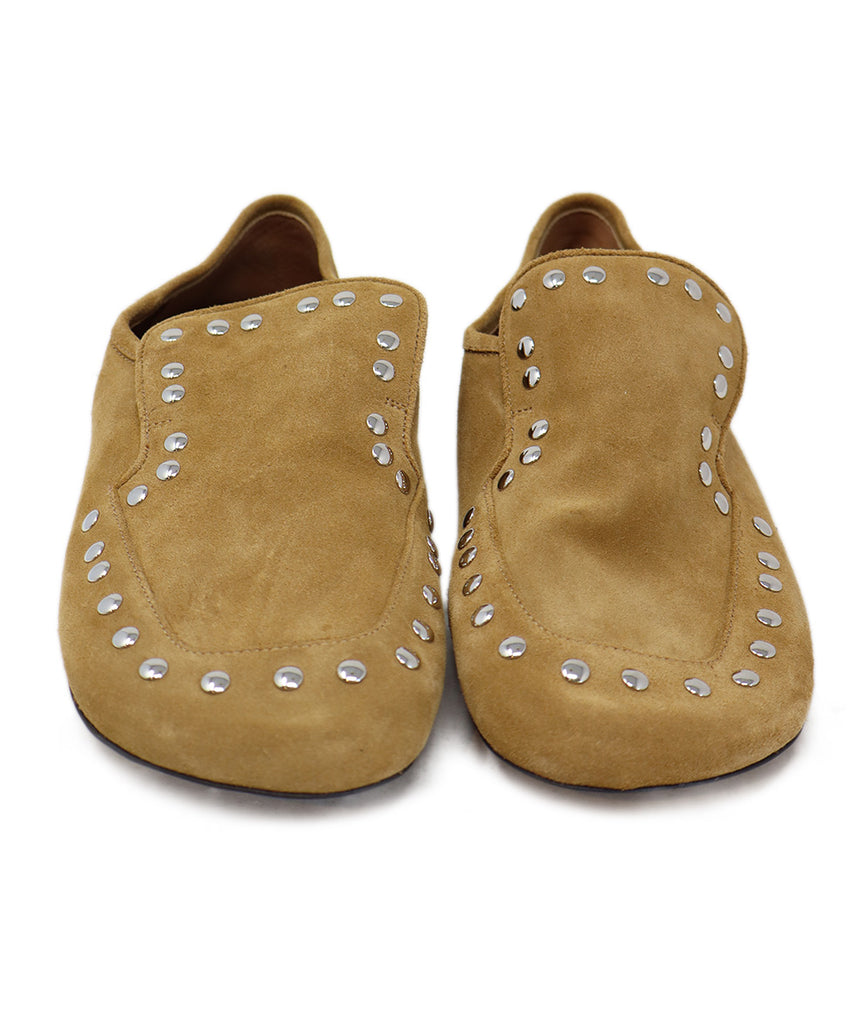 Wales Bonner Tan Suede Grommet Loafers 3