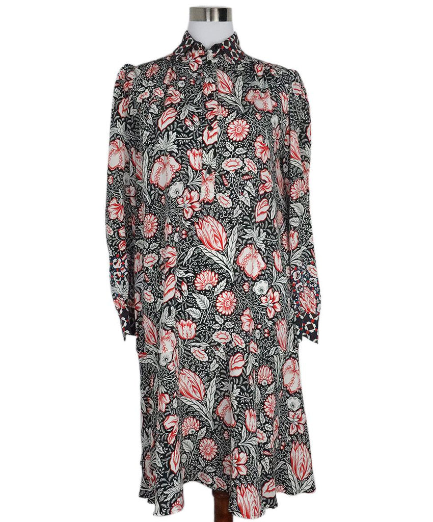 Weekend by Max Mara Black & Red Print Dress sz 10 - Michael's Consignment NYC