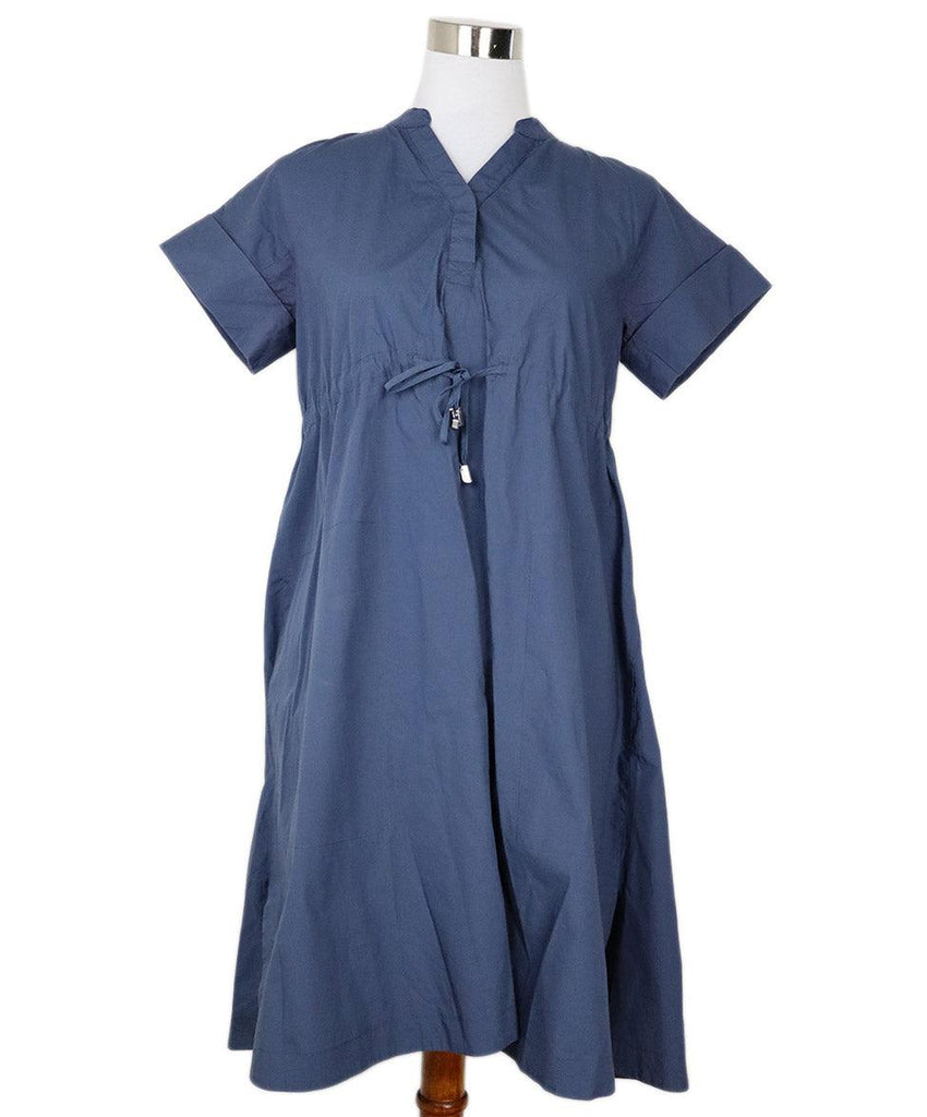 Weekend by Max Mara Blue Cotton Dress 