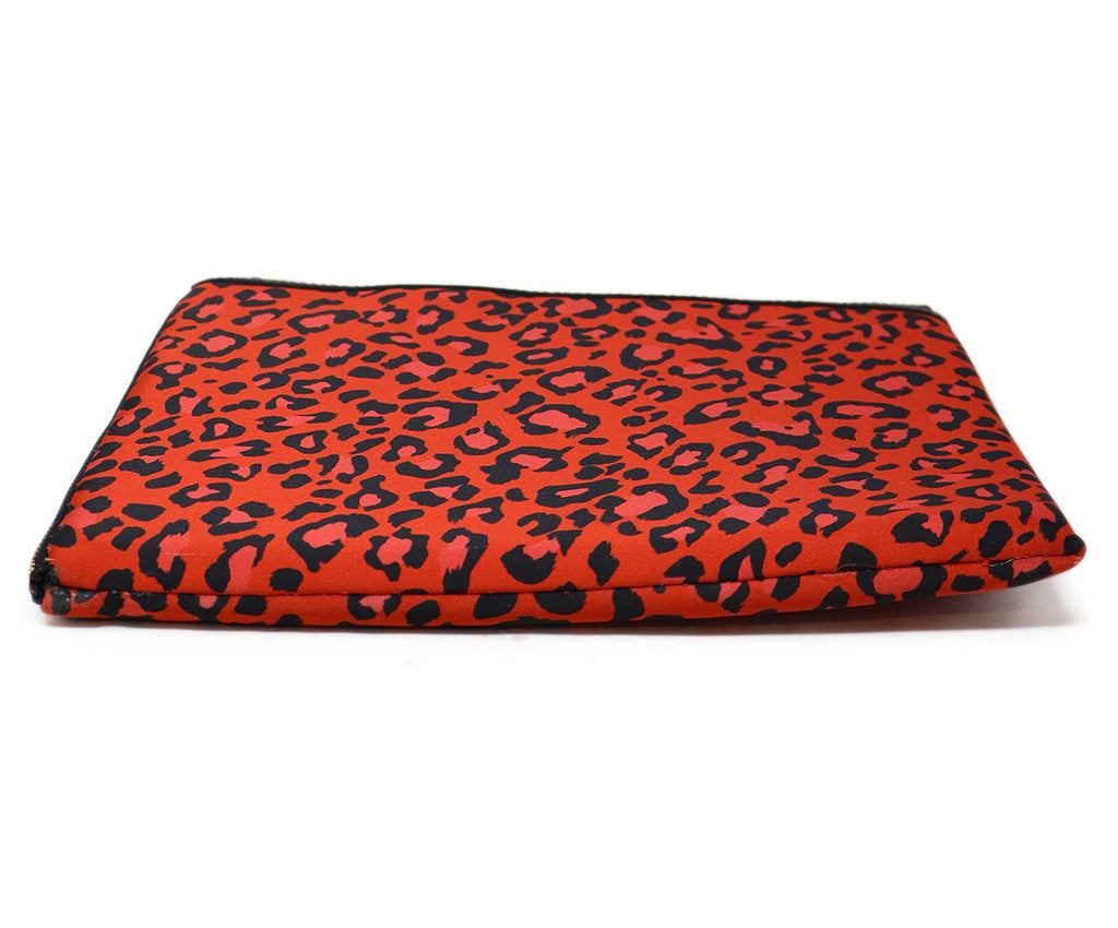 Wouf Red & Black Cheetah Print Clutch 3