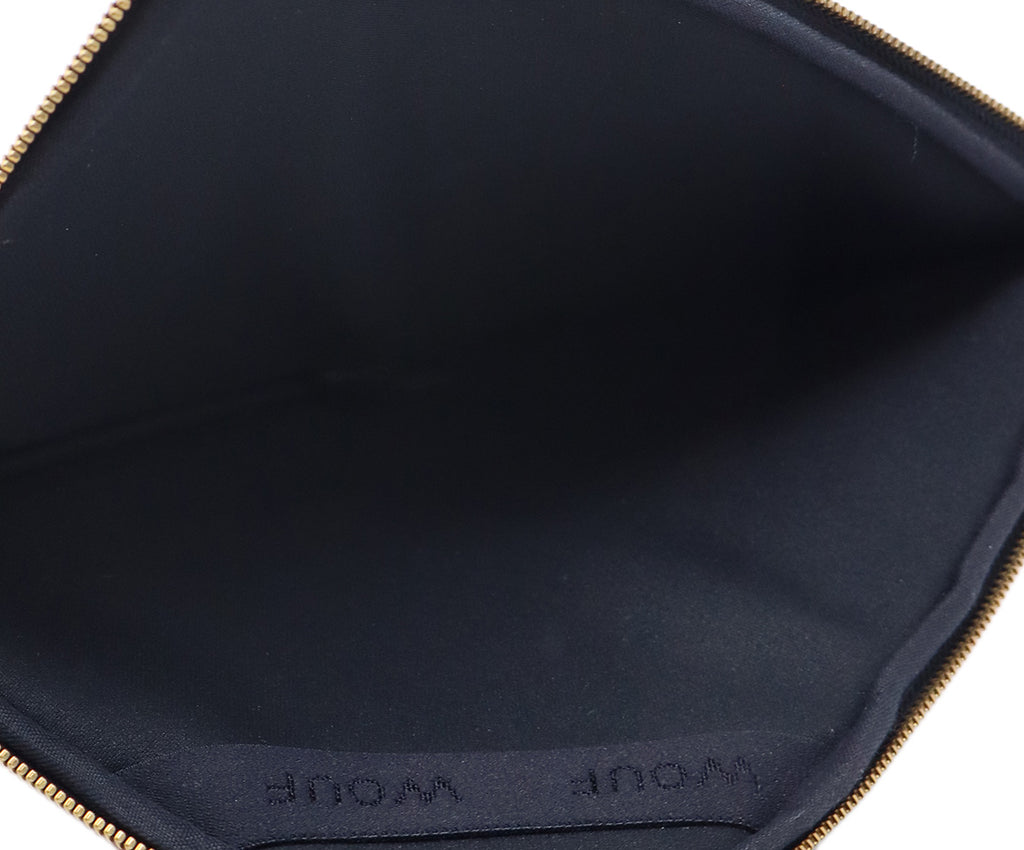 Wouf Red & Black Cheetah Print Clutch 5