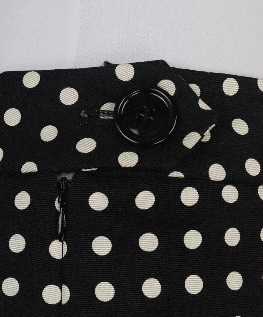 YSL Black & White Polka Dot Skirt sz 10 - Michael's Consignment NYC