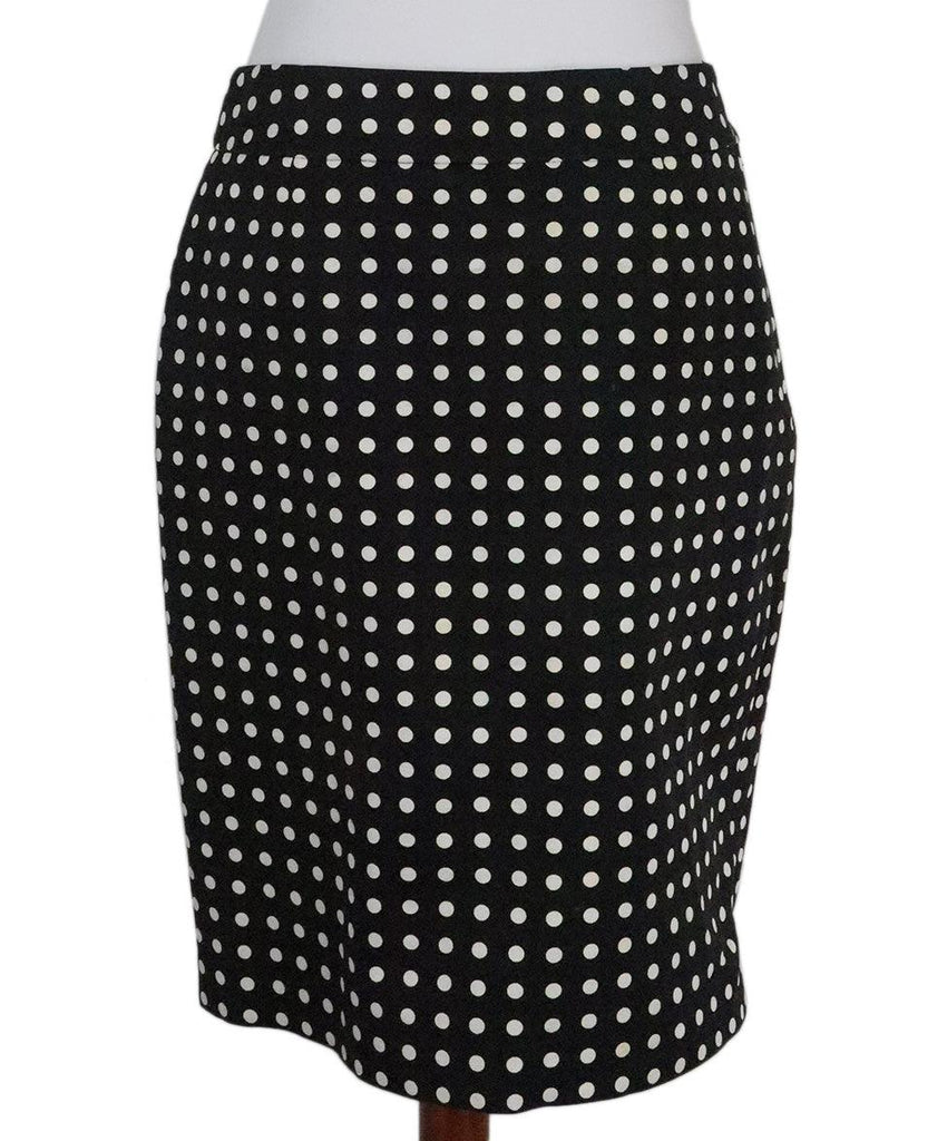 YSL Black & White Polka Dot Skirt 2