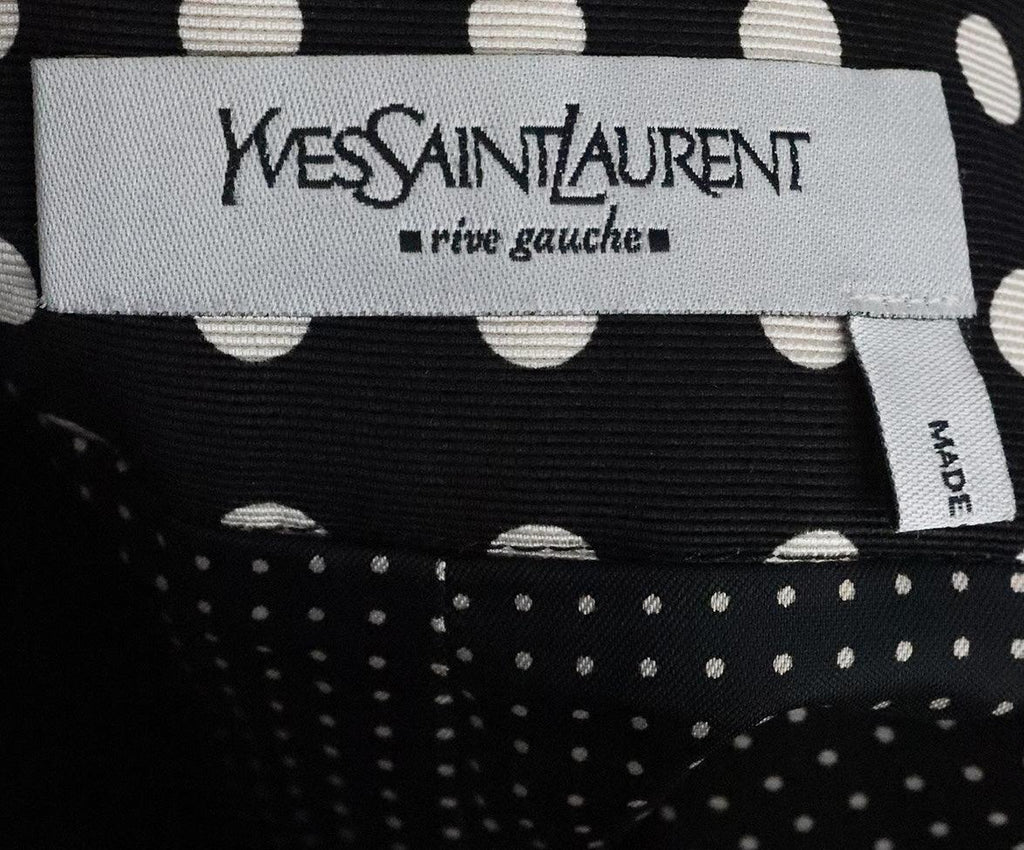 YSL Black & White Polka Dot Skirt sz 10 - Michael's Consignment NYC