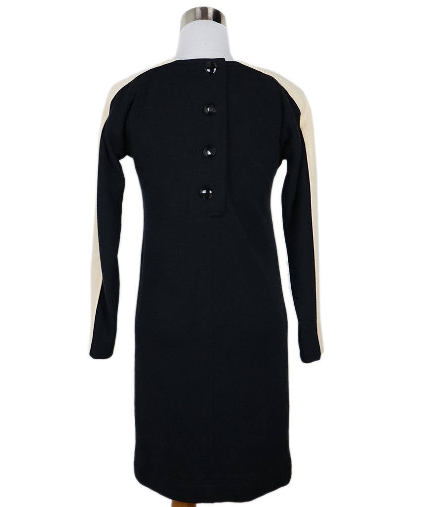 YSL Vintage B&W Wool Dress 2