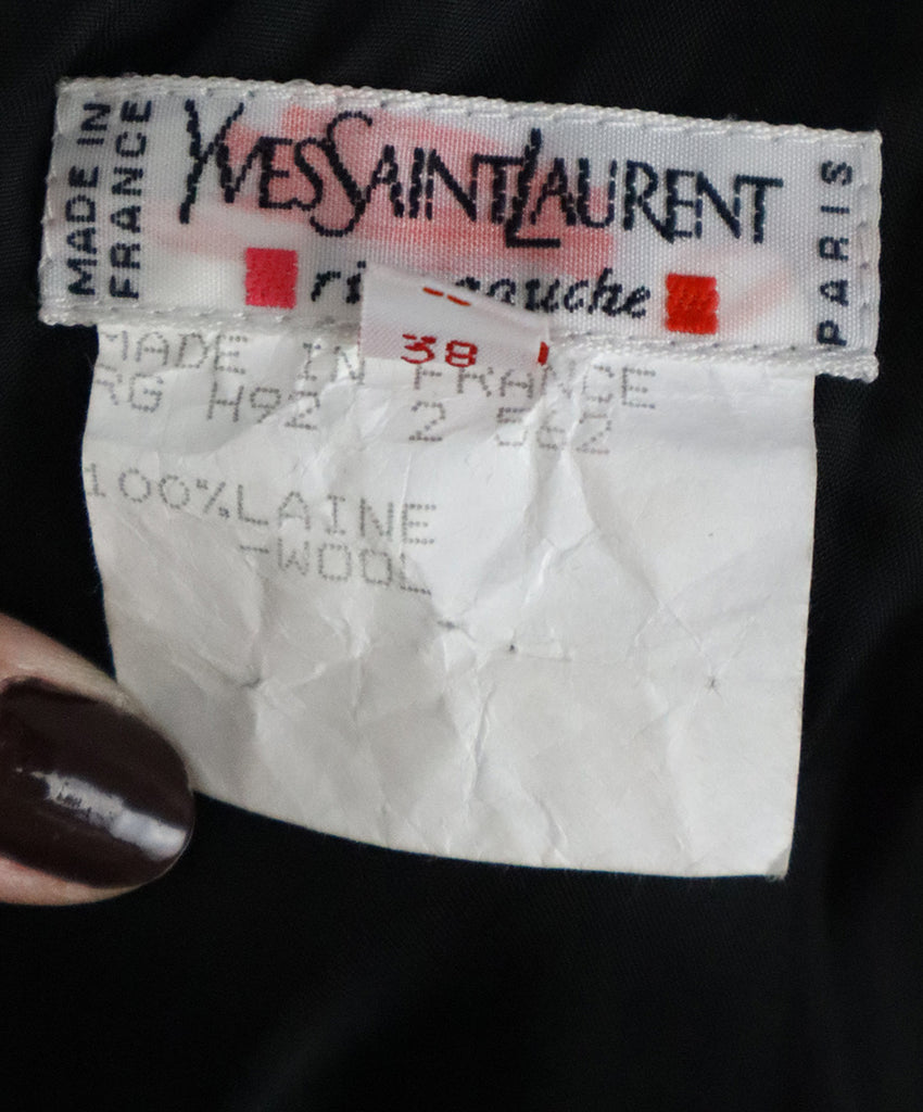 YSL Vintage B&W Wool Dress 3